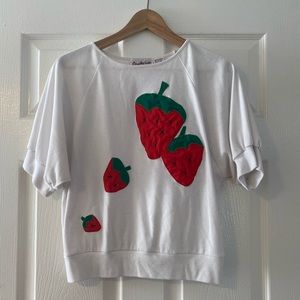 Vintage Strawberry Short Sleeve Knit Shirt